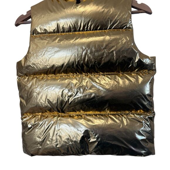 MACKAGE Boy’s Charlee Metallic Puffer Vest Size 10 - Picture 8 of 12